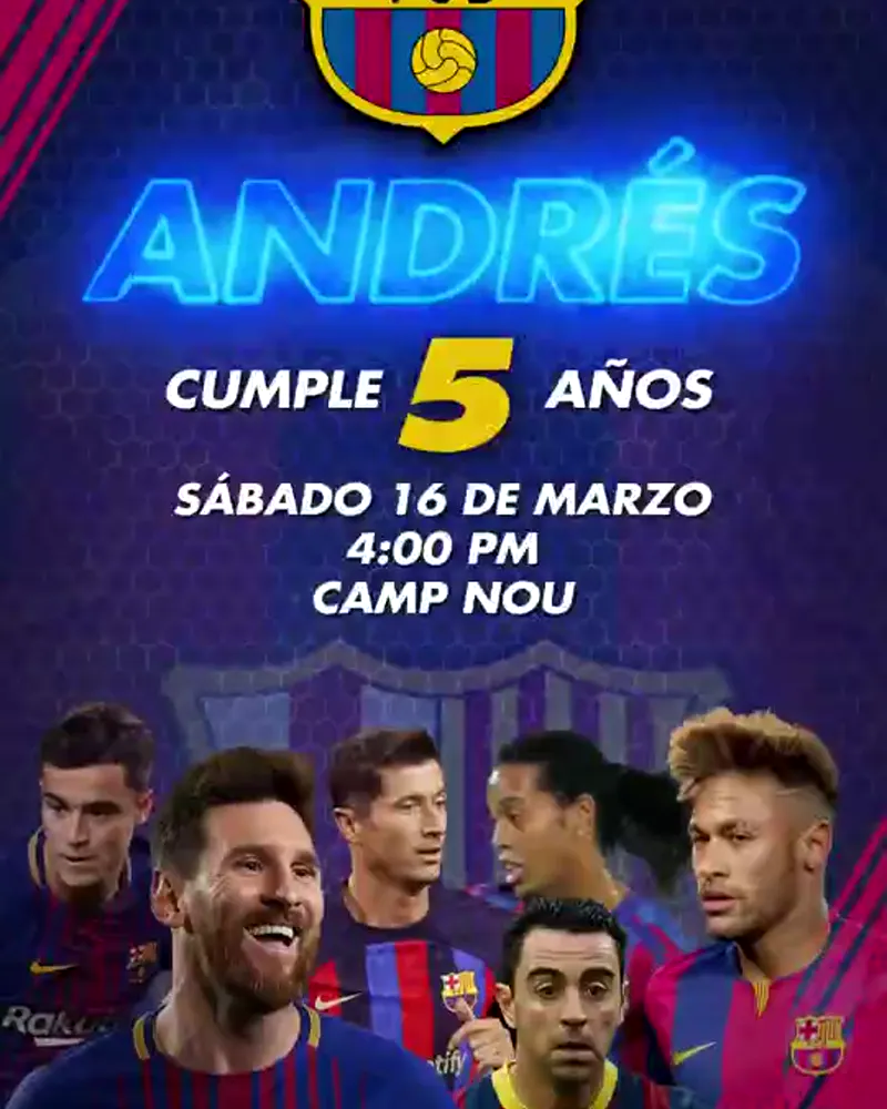 Invitación del FC Barcelona en video — Versión 2