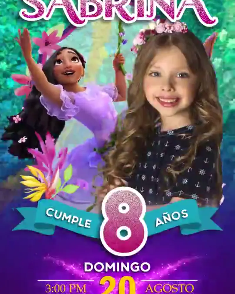 Invitación de Encanto en video — Isabela Madrigal