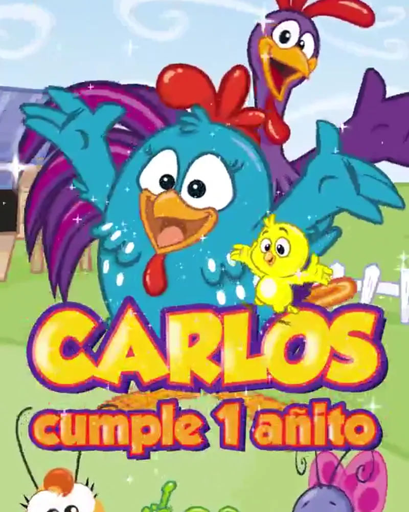 Invitación de la Gallina Pintadita en video — Artivy Party