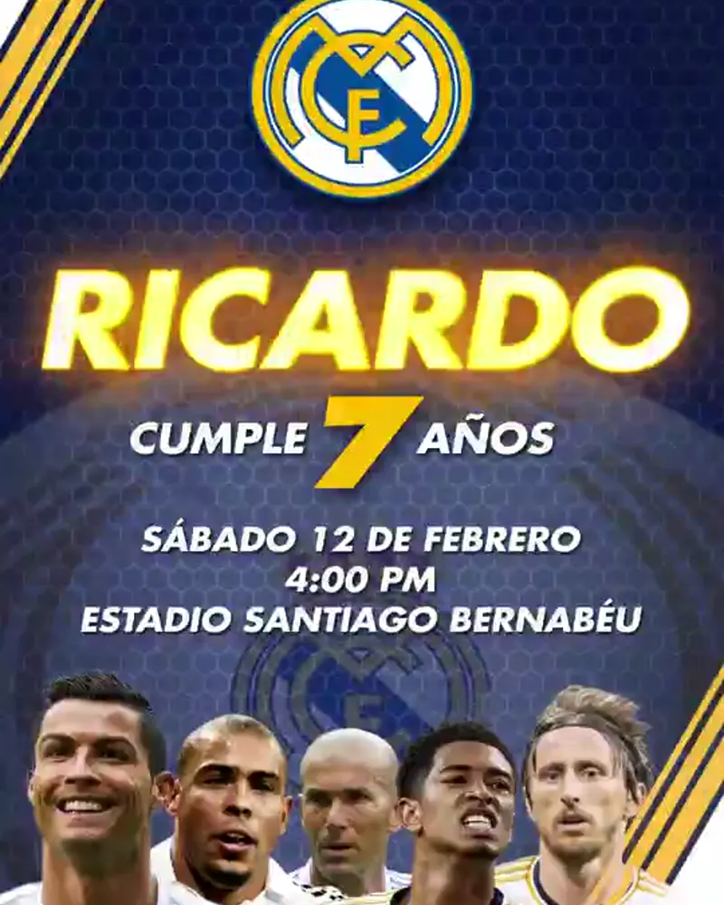 Invitación del Real Madrid en video — Versión 2
