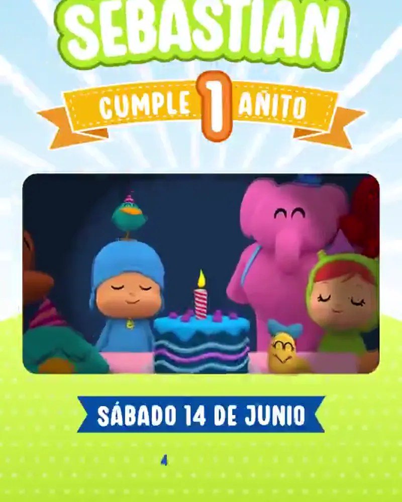 Invitación de Pocoyó en video — Versión 2