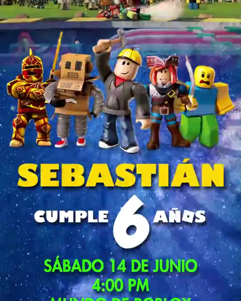 Invitación de Roblox en video — Versión 2