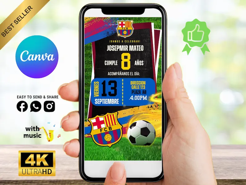 Invitación del FC Barcelona en video — foto 2
