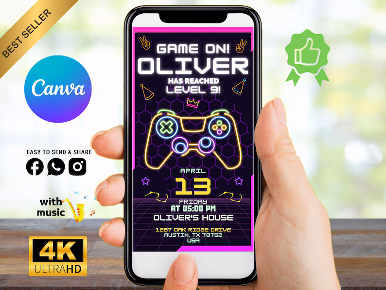 Invitación gamer en video — foto 4