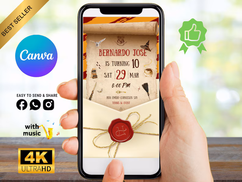 Invitación de mago y hechizos en video — foto 2
