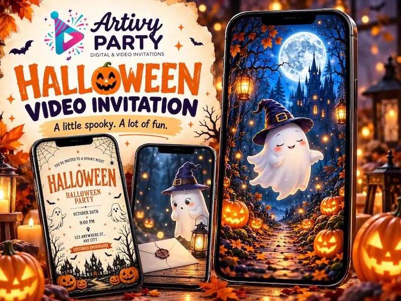 Invitación de Halloween en video — foto 4