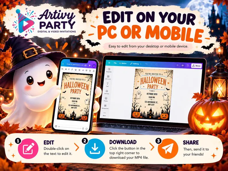 Invitación de Halloween en video — foto 2